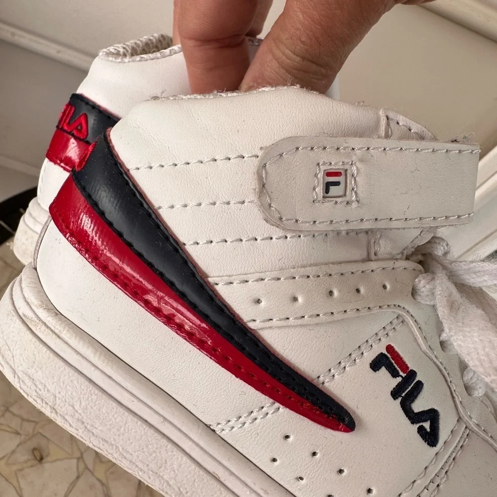 Fila boys toddler high top sneakers size 8